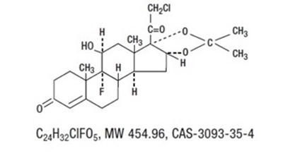 Halcinonide-01.jpg Structure - Halcinonide 01