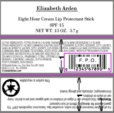 Eight Hour Cream Lip Protectant Stick Box (Bl0774 Figure 1 Ea Eight Hour Cream Lip Protectant Stick Box, Spf 15 (edit))