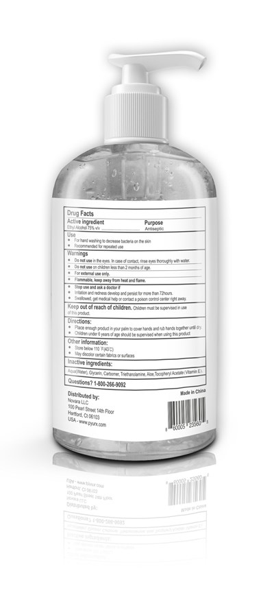 Back Label (Hand Sanitizer Pyurx Back)