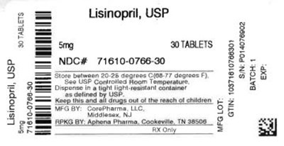 71610-0766-30.jpg Bottle Label 5 mg - 71610 0766 30