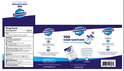 outer package label - 100x2mL GelBrntZnkRhnstne