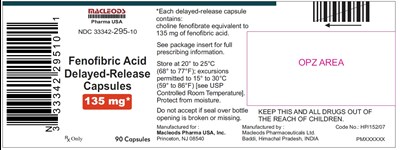 164 - fenofibric acid 135 mg 90s