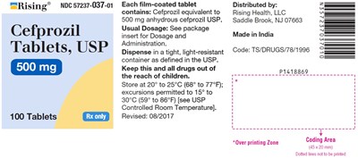 cefprozil-fig2.jpg PACKAGE LABEL-PRINCIPAL DISPLAY PANEL - 500 mg (100 Tablet Bottle) - cefprozil fig2