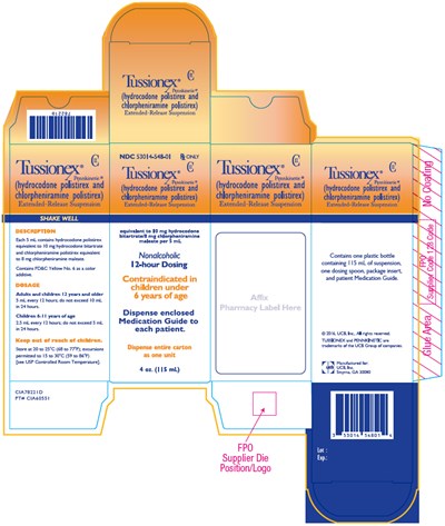 Principal Display Panel - 115 mL Bottle Label - tussionex 03