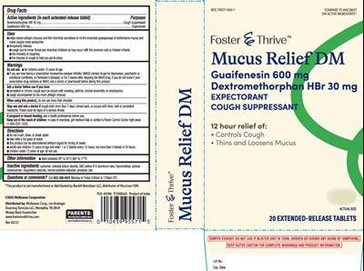 Dextromethorphan Hbr 30 mg, Guaifenesin 600 mg (Mucus Relief Dm 600 mg 30 mg Extended Release Capl 1)