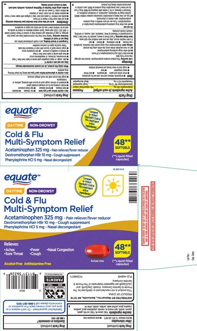 Acetaminophen 325 mg, Dextromethorphan Hbr 10 mg, Phenylephrine HCl 5 mg (Daytime Pe Softgels Pur 1)