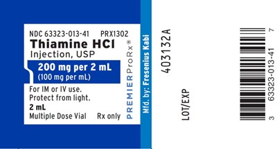 Package Label – Principal Display Panel (Thiamine 2 mL Multiple Dose Vial Label)