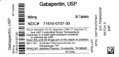 Bottle Label 800 mg (71610 0737 30)