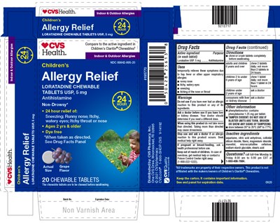 PRINCIPAL DISPLAY PANEL - 5 mg Tablet Blister Pack Carton - cvs loratadine 01