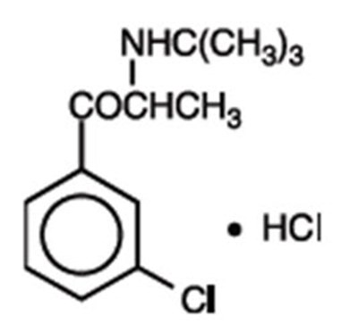 Structural formula - bupropion hcl e r xl tab 1