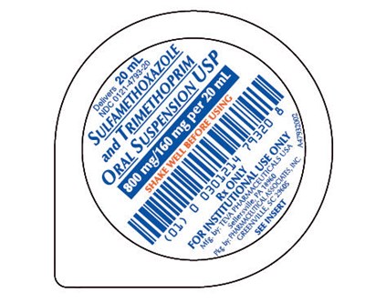 PRINCIPAL DISPLAY PANEL - 20 mL Cup Label - sulfamethoxazole 03