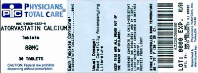 80mg Bottle Label (6322)