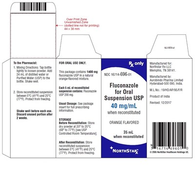fluconazole-fig4.jpg PACKAGE LABEL-PRINCIPAL DISPLAY PANEL - 40 mg/mL Carton Label - fluconazole fig4