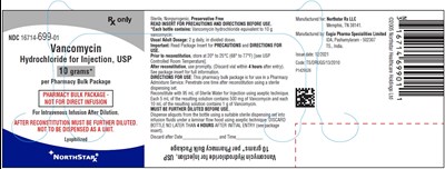 vancomycin-fig3.jpg PACKAGE LABEL-PRINCIPAL DISPLAY PANEL - 10 grams per Pharmacy Bulk Package - Container Label - vancomycin fig3