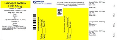 Lisinopril Tablets Usp 10mg (43547 351 03)