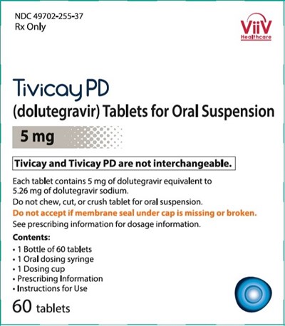 Tivicay Pd 5 mg 60 Count Carton (Tivicay Spl Graphic 08)