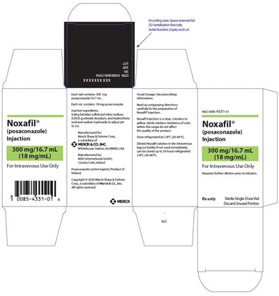noxafil-05.jpg Principal Display Panel - 16.7 mL Vial Carton - noxafil 05