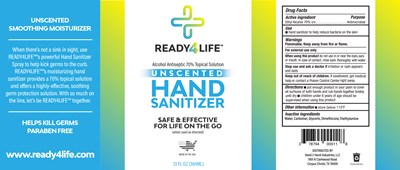 237mL Label - Ready4Life 8oz Unscented1