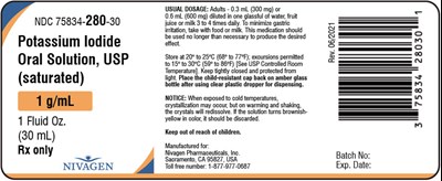 potassium-01.jpg PRINCIPAL DISPLAY PANEL - 30 mL Bottle Label - potassium 01
