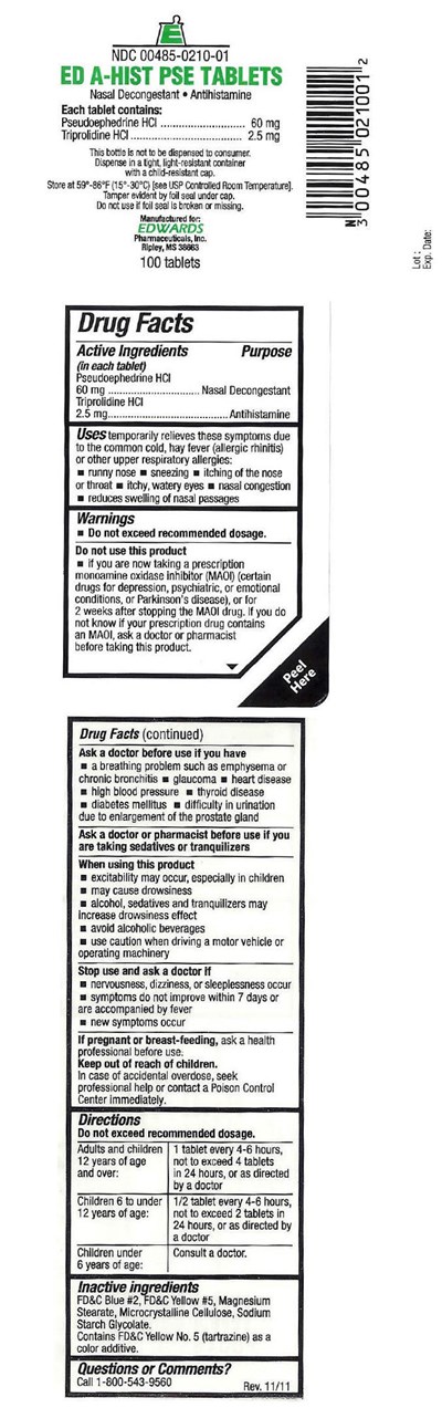 ed-a-hist-01.jpg Principal Display Panel - 100 Tablet Bottle Label - ed a hist 01
