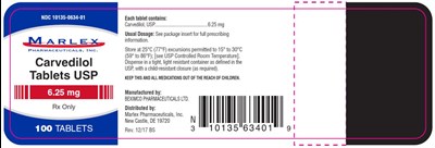 carvedilol-08.jpg PRINCIPAL DISPLAY PANELNDC 10135-0635-01Carvedilol Tablets USP12.5 mg100 TabletsRx Only - carvedilol 08
