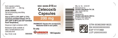 Celecoxib Caps 200mg 100s Bottle Label