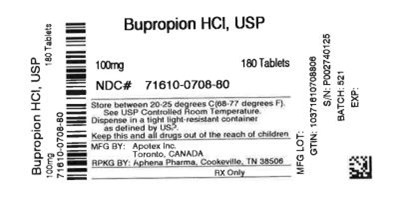 71610-0708-80.jpg Bottle Label 100 mg - 71610 0708 80
