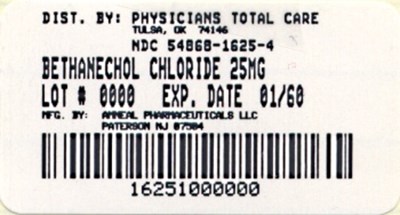 1625.jpg image of 25 mg package label - 1625