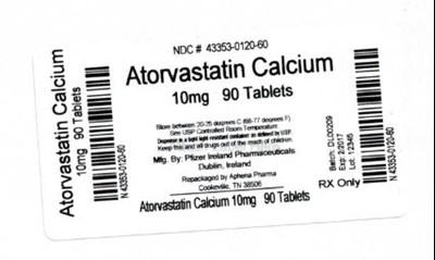 Bottle Label 10mg - 43353 0120 60