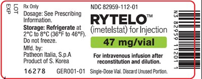 rytelo-02.jpg PRINCIPAL DISPLAY PANEL - 47 mg Vial Label - rytelo 02