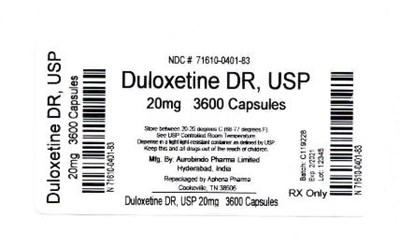 Bottle Label 20 mg (71610 0401 83)