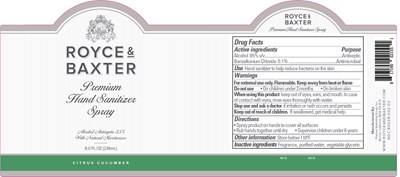 8oz Citrus Cucumber Label (100620 New 8oz Bostonround Cc)