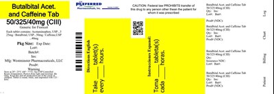 Butalbital Acet And Caffeine Tab 50/325/40mg Ciii (Butalbital 04)