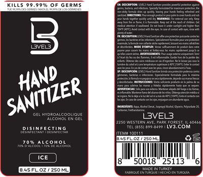 Ice 250ml Label (Ice 250ml)