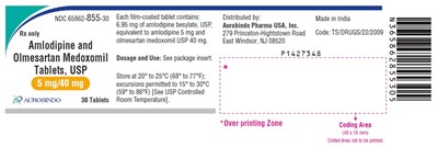 PACKAGE LABEL-PRINCIPAL DISPLAY PANEL - 5 mg/40 mg (30 Tablet Bottle) - amlodipineolme fig4