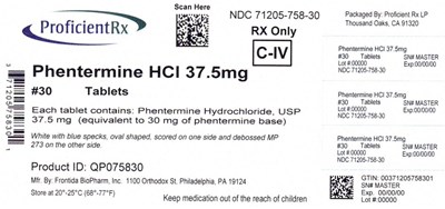 71205-758-30 (Phentermine 03)