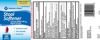 Docusate Sodium 100 mg (Docusate Sodium 2 Tone 100 mg Softgels Pat 1)
