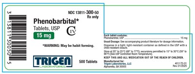 Phenobarbital Tablets, Usp 15 mg 500ct Bl (Phenobarbital 3)