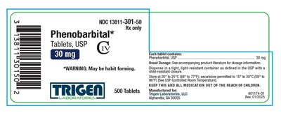 Phenobarbital Tablets, Usp 30 mg 500ct Bl (Phenobarbital 5)