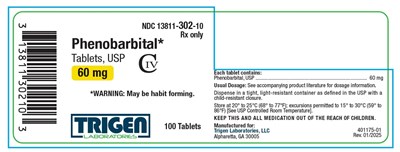 Phenobarbital Tablets, Usp 60 mg 100ct Bl (Phenobarbital 6)