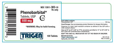 Phenobarbital Tablets, Usp 100 mg 100ct Bl (Phenobarbital 8)