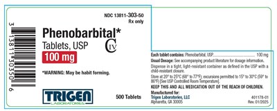 Phenobarbital Tablets, Usp 100 mg 500ct Bl (Phenobarbital 9)