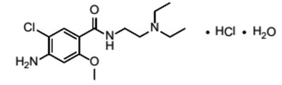 Metoclopramide Structure (Metoclopramide Structure)