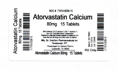 Bottle Label 80mg (71610 036 15)
