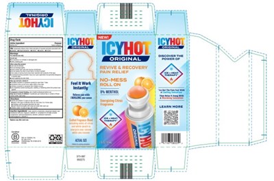 Icyhot Originalrevive &amp; Recoverypain Reliefno-messroll Onenergizing Citrus Fragrance (Icy Hot Revive And Recovery No Mess Roll On 03)