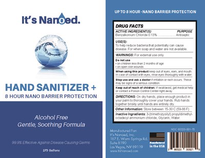 label - IN HandSani 275Galon10 6