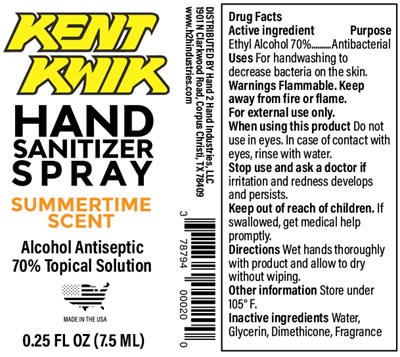 7.4ml Label (Kentkwik .25oz Summertime)