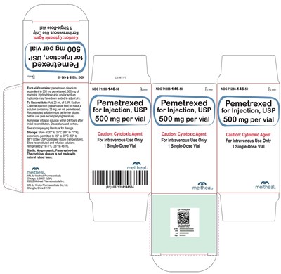 PRINCIPAL DISPLAY PANEL – Pemetrexed for Injection, USP 500 mg Carton - 500mg carton 01