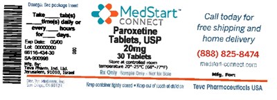 Paroxetine 20mg Tablet Usp #30 (B1894876 1824 4f87 95ed D2a805683e15 03)