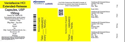 Venlafaxine HCl Extended-release Capsules Usp 150mg (Venlafaxine Hydrochloride 150mg 30 Capsules)